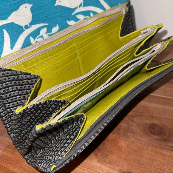 Handbags - New Handmade Cotton Clutch Wristlet Bag Lots of CC Slip Pockets, Phone Money